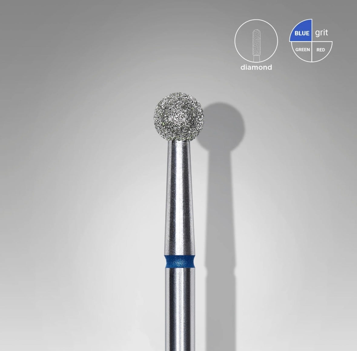 Staleks Diamond Nail Drill Bit Ball Blue Head Diameter 4 mm