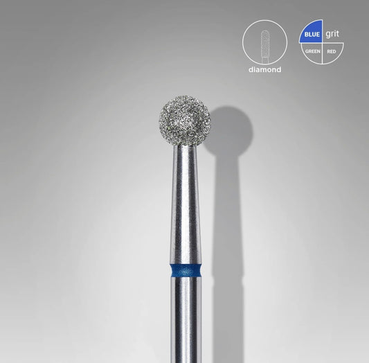 Staleks Diamond Nail Drill Bit Ball Blue Head Diameter 4 mm