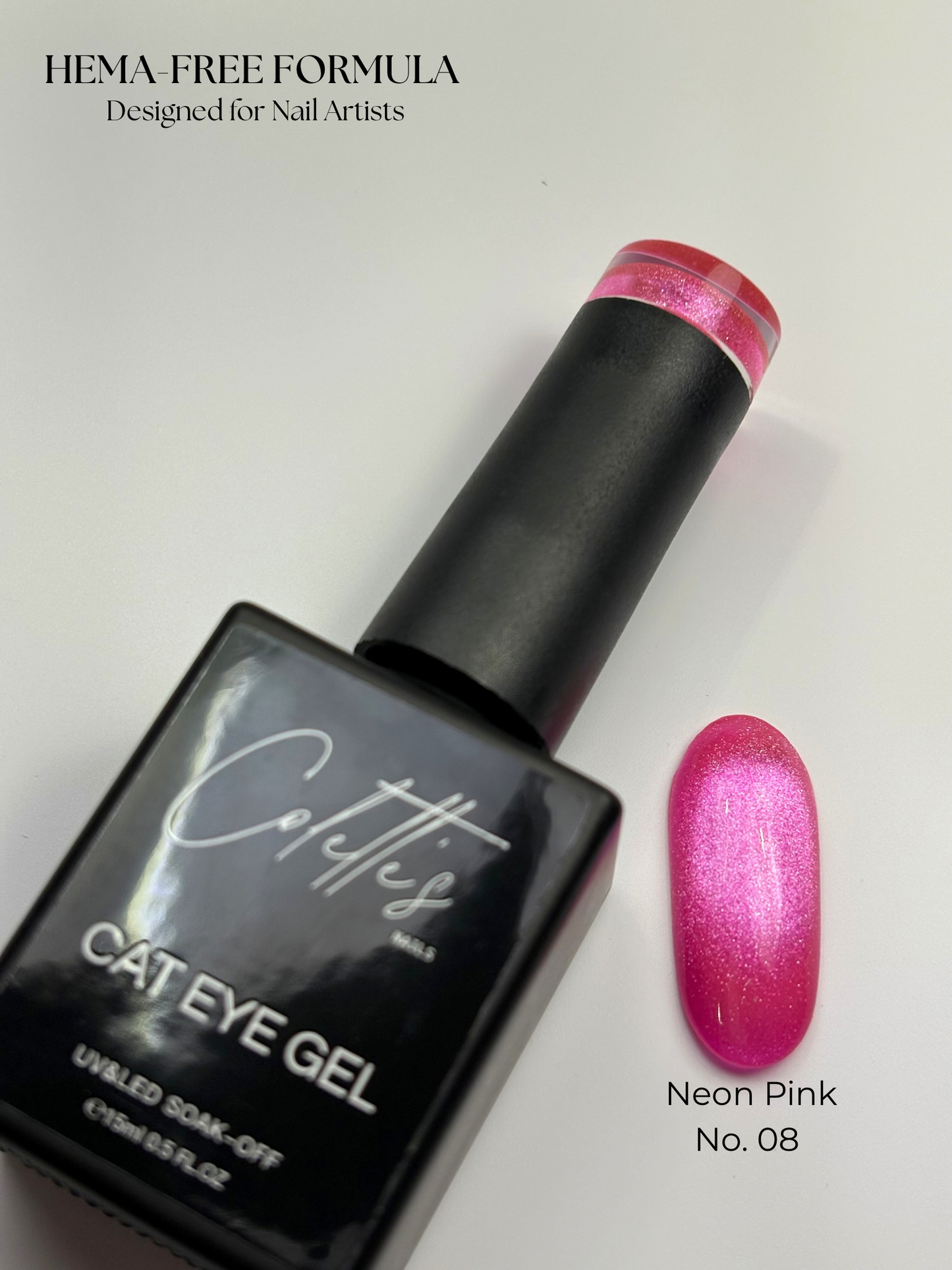 Neon Pink Cat Eye No. 08