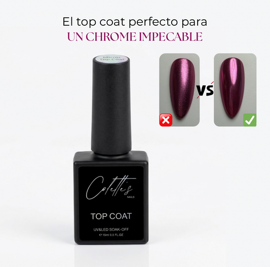 Mirror Chrome Top Coat 15ml